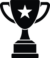award trophy vector icon.