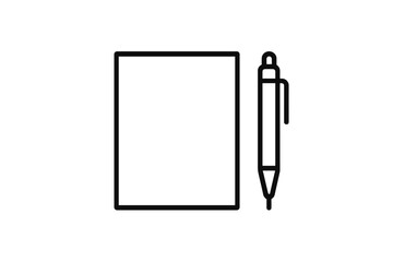 Blank notebook and pen placed on a clean surface ready for writing tasks during the day