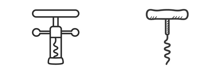 Two different corkscrews showcasing distinct designs for opening wine bottles with ease and style