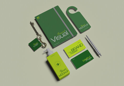 Hotel Branding Stationery Mockup