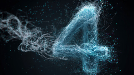 Abstract 3d sphere with interconnected lines and nodes, symbolizing a big data futuristic digital network .Digital Artificial Intelligence background with particles. 3D wireframe geometric sphere