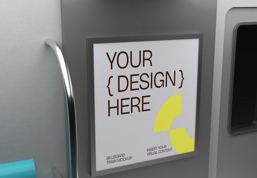 Train Billboard Display Mockup
