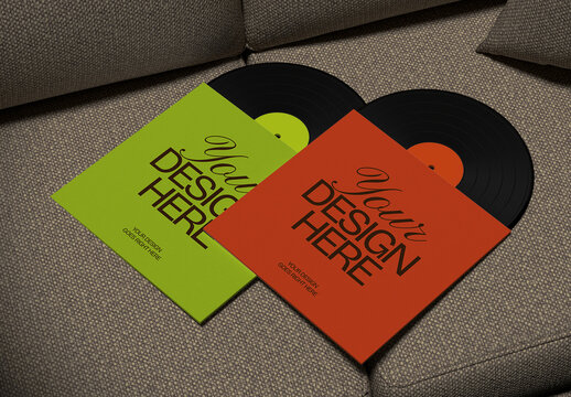 Vinyl Disc Packaging Mockup