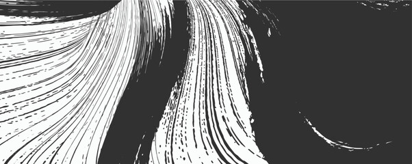 Black and white art grunge, grunge paint element, grunge  texture overlay background. Monochrome grunge texture. Vector brush Stroke, Grunge Brush strokes Background. Black Brush strokes.eps8