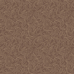 Conceptual Organic Swirls in Brown