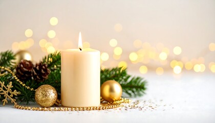 Christmas candle scene