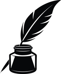 Trendy Black Silhouette Vector of Stack of Sticky Notes