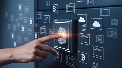Fingerprint scan for digital security scanning technology