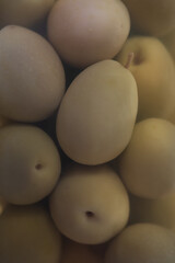 Closeup marinated olives as a background. Mediterranean snack or appetizer.