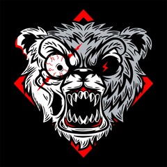 Grinning Zombie Bear