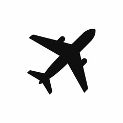 Airplane icon. Plane flight pictogram. Transport, symbol travel