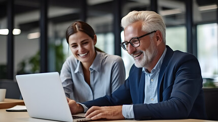 Obraz premium business people working together