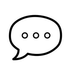 Speech Bubble Icon with Ellipsis