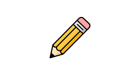 Yellow Pencil With Eraser
