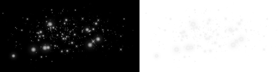 Bright magic particles png for festive overlays