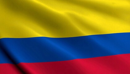 Fototapeta premium The national flag of Colombia
