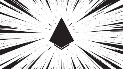 Anime Speed Lines Focus Burst &ndash; Manga Action Background with Central Impact