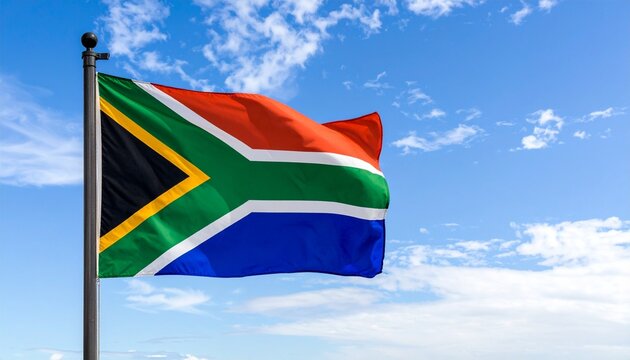 The national flag of South Africa