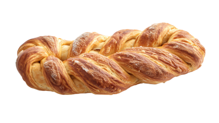 Delicious pretzel isolated on white background