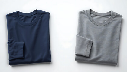 Blue cotton polo shirt, a classic casual garment, isolated on a white background for versatile fashion design