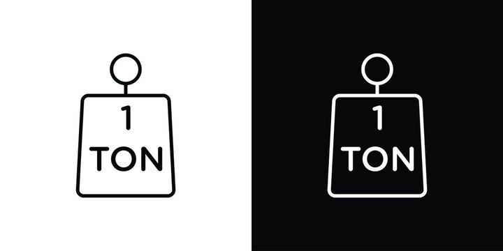 Tonne icon. Thin linear web icons