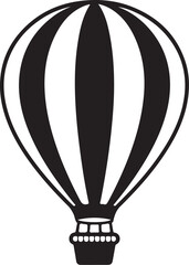 Naklejka premium Hot Air Balloon Silhouette Set