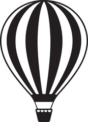 Fototapeta premium Hot Air Balloon Silhouette Set