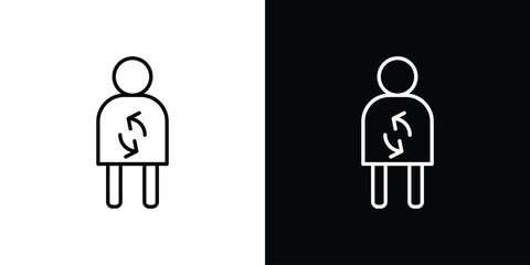 Metabolism icon. Thin linear web icons