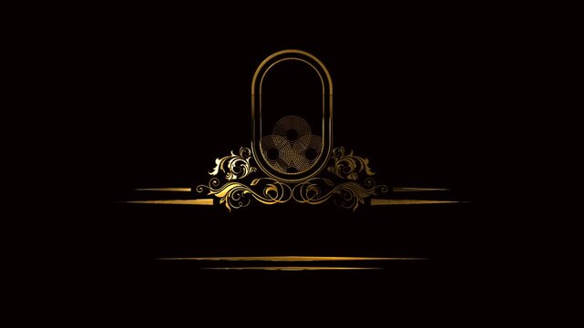 premium logo with empty text alpha channel background