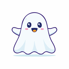Obraz premium Halloween Ghost Vector Design