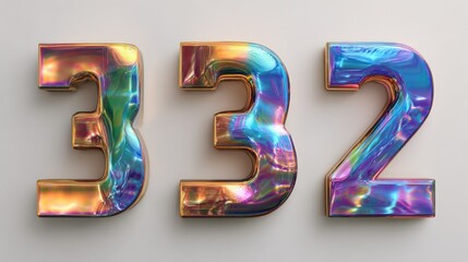 Colorful iridescent numbers (1)
