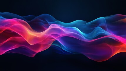 Vibrant Light Waves, A Dynamic and Colorful Abstract Background Image