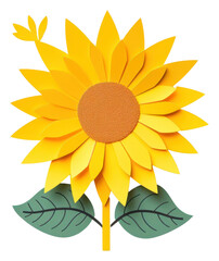 Obraz premium PNG Sunflower art plant inflorescence.