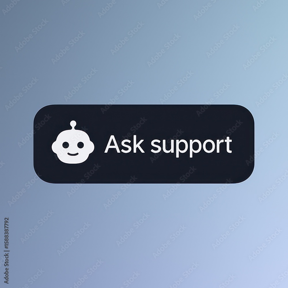 Poster the image is designed to guide users toward seeking support or assistance, a simple yet effective ca
