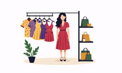 woman in shop