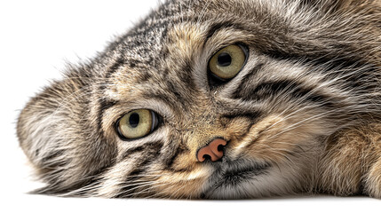 Pallas's cat closeup shot : Animal. Ai generative.
