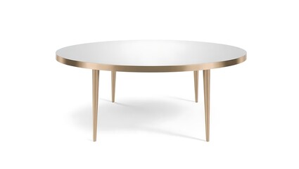 round table isolated on white