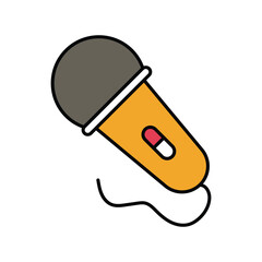 micro lineal color line icon with white background vector stock illustration