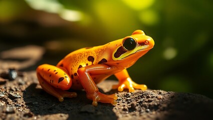 Fototapeta premium frog on the ground