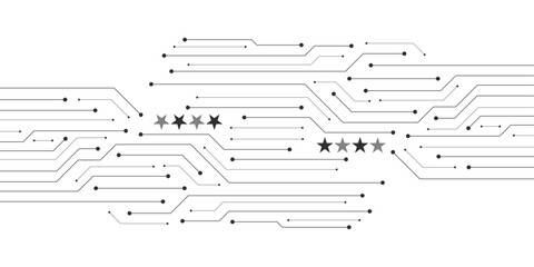 Abstract Technology Background , circuit board with copy space © Rayhan