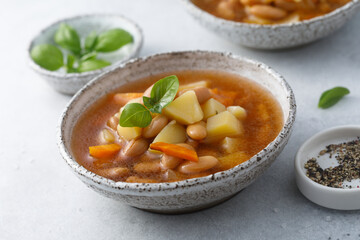 White bean soup with vegetables