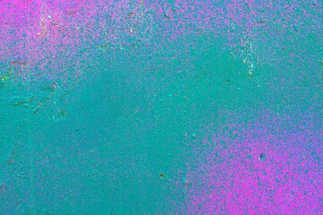 Textured abstract surface in green and pink with iridescent effect. 90s style, pastel tones, vibrant contrast. Creative textures, digital art, modern backgrounds, iridescent visuals.