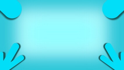 hand holding a blue background