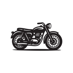 Obraz premium Classic Motorcycle Silhouette