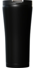 black tumbler Coffie 3d illustration