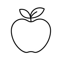 apple-icon-icon-outline-vector-on-white-background