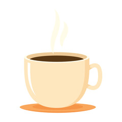 Coffee cup vector on white background. wallpaper. logo design.