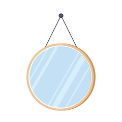 Mirror vector isolated on white background.
