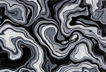 Abstract black and white marble swirl texture, ideal for ceramic tile, countertop, or interior/exterior decoration, background, interior