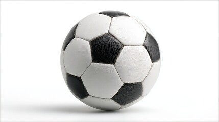 Fototapeta premium Dynamic soccer game action field image of soccer ball outdoor sports environment close-up view athletic concept
